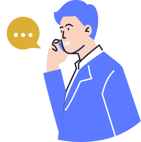Person talking on the phone